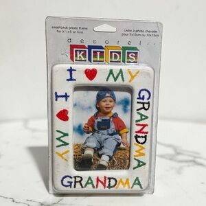 Vintage I love my grandma ceramic colorful Mother’s Day 6"x4" 90s